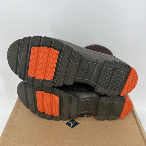 Sperry Men's Duck Float Lace-Up Boots 9.5 Brown/Green STS24762 Rain Waterproof - Picture 8 of 8